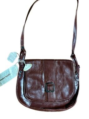 Sears ~ Vintage (1990’s) ~ Brown ~ Leather ~ Shoulder Cross Body ~ New W/ Tags